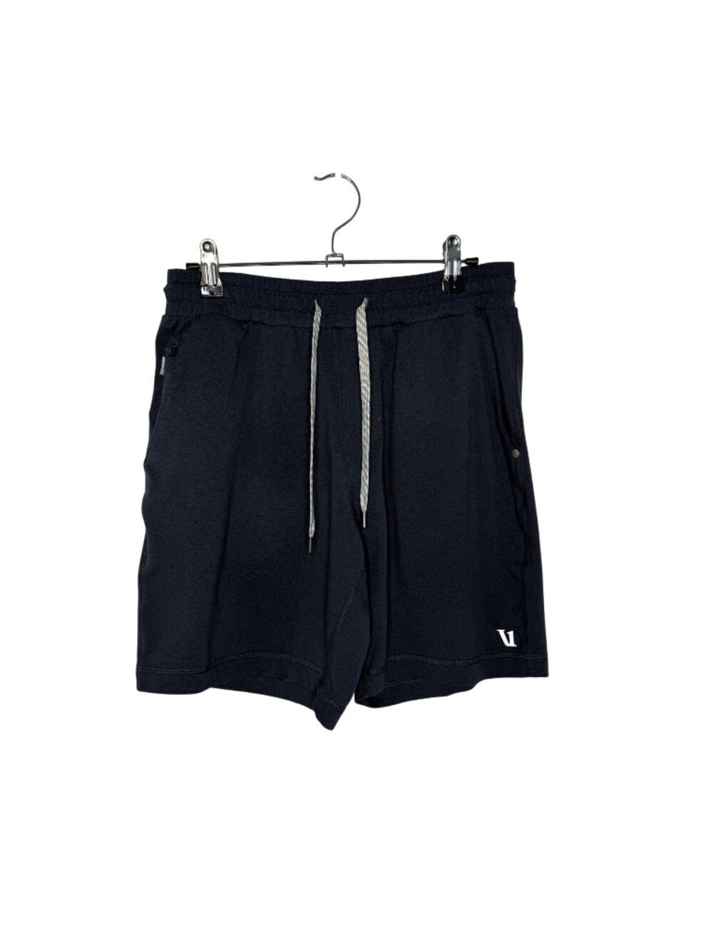 Vuori Mens Charcoal Athletic Drawstring Shorts, S